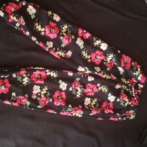 Girls Floral Joggers